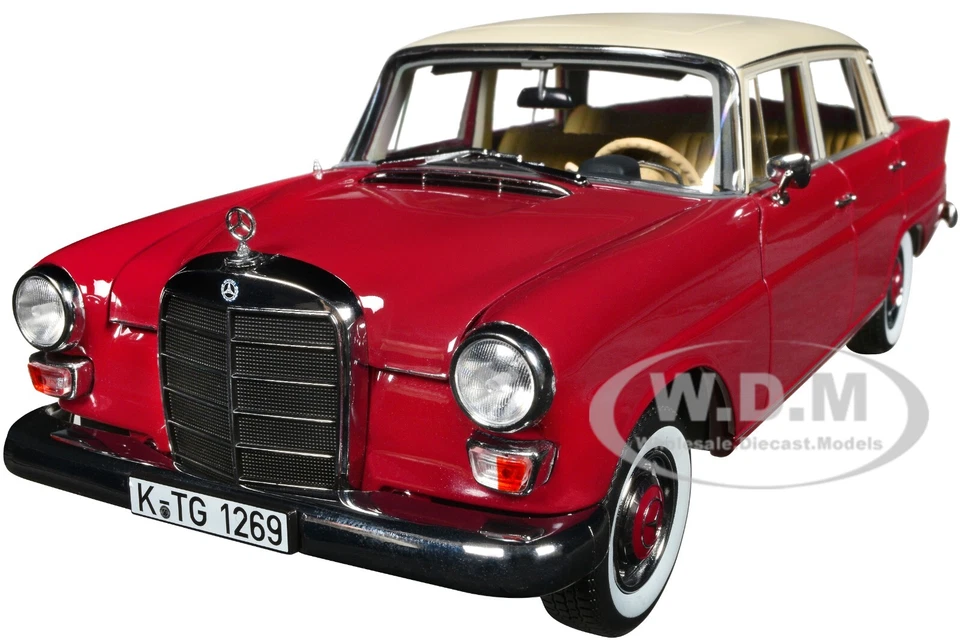 1966 Mercedes-Benz 200 Red Diecast 1 18 Scale Model - Norev 183706-