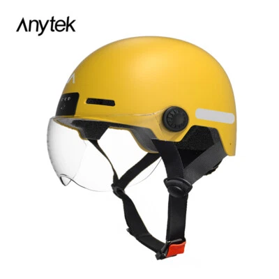 Casco de esquí para bicicleta scooter con cámara 1080P luz LED delantera iluminación trasera Foto 1 de 4