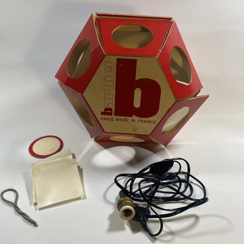 Philippe Barbier Paris Made in France Light Pendant Cardboard RARE Cover