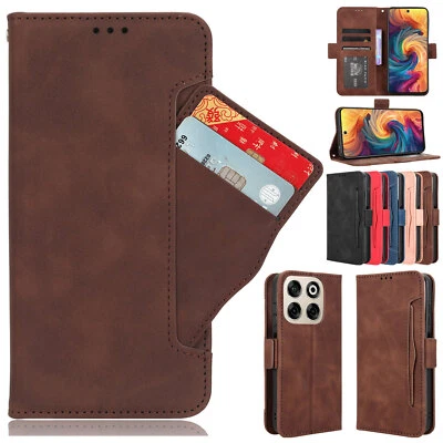 For ZTE Blade V70 4G, Luxury Separable Card Slot Leather Stand Wallet Case Cover - Image 1 of 4