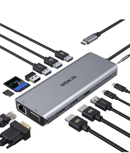 USB C Dockingstation Dual Monitor - Bild 1 von 8