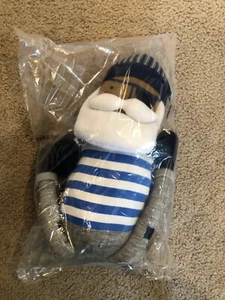 Almohada Fort Captain Figura Almohada Peluche Pirata Marinero Muñeca 22" x 5" Nueva con Etiquetas - Imagen 1 de 2