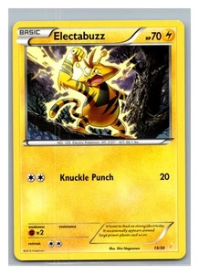 XY Trainer Kit: Pikachu Libre & Suicune #15/30 Electabuzz - Pokémon Card - Picture 1 of 2