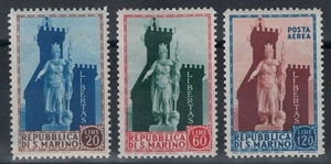 SAN MARINO 1954 Statua della Libertà 3v MNH** - Picture 1 of 1