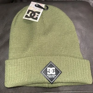 DC SHOES Unisex’s Beanie Hat Green One Size New - Picture 1 of 2