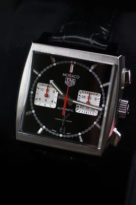 Reloj cronógrafo TAG Heuer Monaco 39 mm 2022 juego completo sin usar CBL2113.FC6177 Foto 1 de 4