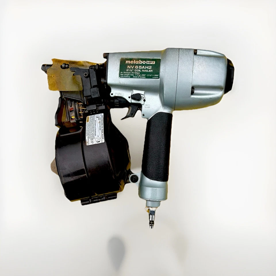 Hitachi Metabo HPT NV65AH2 2.5" Air Powered Contact Coil Siding Nailer Gun - Image 1 of 4