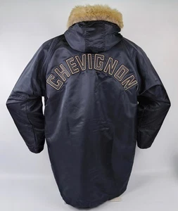 Chevignon Jacke Parka Thompson Rd schwarz Gr. L Kapuze Conquest vintage 90s - Picture 1 of 12
