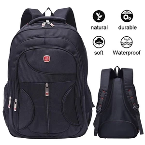 Rucksack Sport Reisen Wandern Arbeit Freizeit Schulrucksack Damen Herren Schwarz - Bild 1 von 16