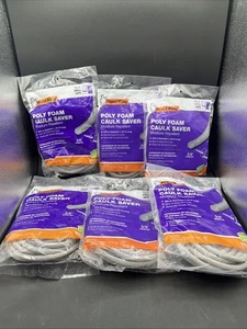 Menge 6 - Frost King Wasserdicht Polyschaum Abdichten Sparer Grau 3/8" x 20' - Bild 1 von 3