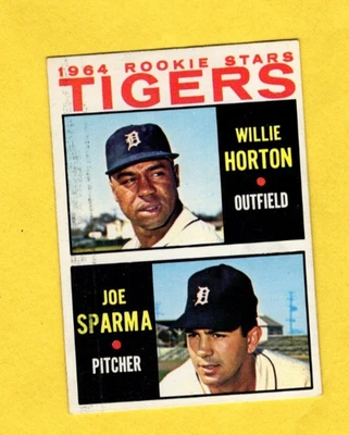 1964 Topps Tigres de Detroit estrellas novatas #512 Willie Horton Joe Sparma EX- Foto 1 de 3