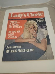 Lady's Circle Magazine October 1967 Jayne Mansfield Cover F+ Condition - Picture 1 of 3