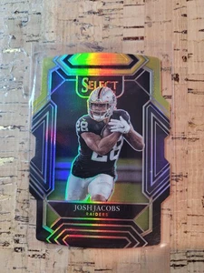2021 Panini Select - Club Level Josh Jacobs #221 Black & Gold Prizm Die-Cut - Bild 1 von 2