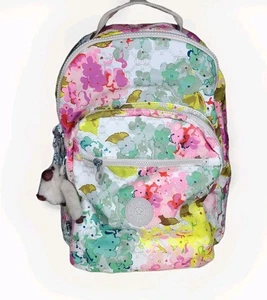 Kipling Women's Luscious Floral White 15" Laptop Clas Seoul Backpack - Picture 1 of 7