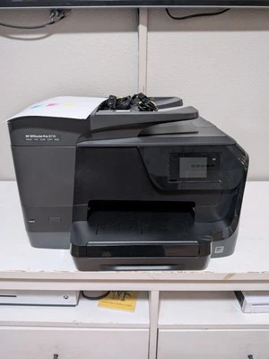 HP Officejet Pro 8710 Wireless Printer Copy Scan Print Fax WiFi Page Count 8520 - Image 1 of 4