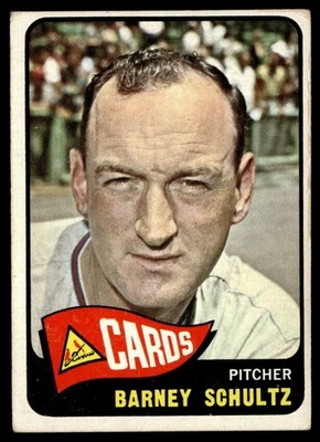 1965 Topps Barney Schultz VG+ St. Louis Cardinals #28 - Image 1 of 2