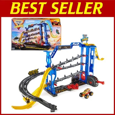 Massive 4-Foot Monster Truck Garage with Lights & Sounds 银色 — 第 1/4 张图片