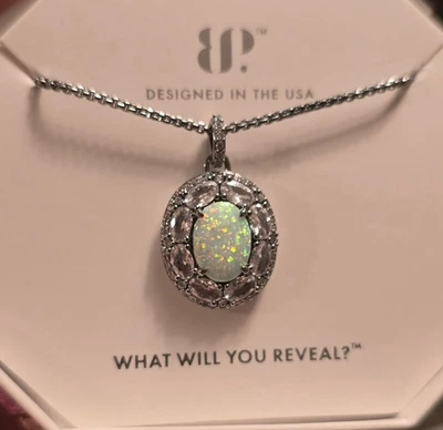 Bomb Party October 2025 Necklace NK63992 'Kissed By Clarity' Hematite Plating - Image 1 of 3