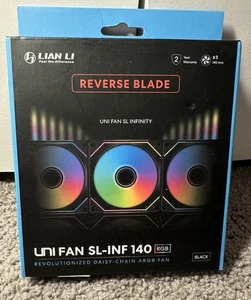 Ventilateur à lame inversée Lian Li Uni SL-INF 140 RGB (noir) - Photo 1/3