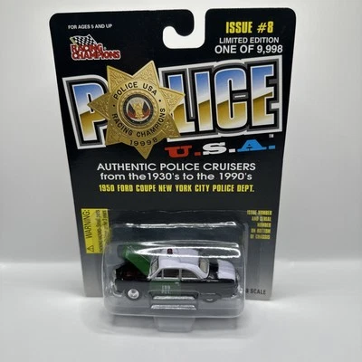 Racing Champions Police  '50 FORD COUPE - NEW YORK CITY  POLICE 1:58 scale - Image 1 of 4