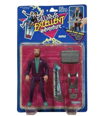 Figura de acción Bill & Ted’s Excellent Adventure Rufus 1991 de colección Kenner sin usar, en caja Foto 1 de 4