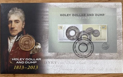 PNC Australia 2013 Holey Dollar and Dump 1813-2013 RAM $1 Commemorative Coin RAM - image 1 of 2