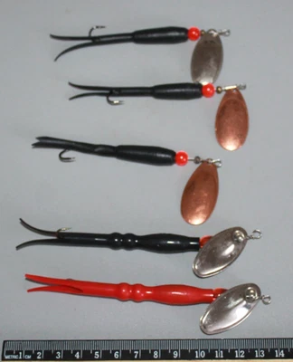 5 FLIEGENDE C ANGELKÖDER INKLUSIVE 2x ILBA ITALY - SINGLE SIZE 4 HAKEN - Bild 1 von 4