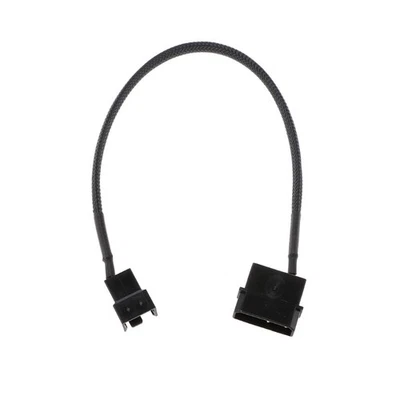 PWM Fan 4-Pin Molex Male to 3-Pin/4-Pin PC Fan Power Adapter Connector Cable - Image 1 of 4
