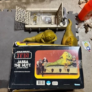 Star Wars Jabba The Hutt Playset With Box From 1983 HK Kenner - Picture 1 of 23