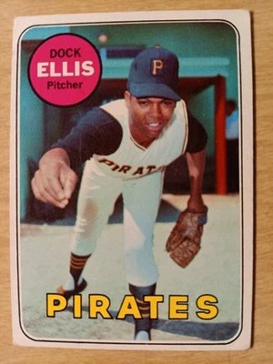 1969 Topps Dock Ellis #286 (RC) Pittsburgh Pirates EXCELLENT CONDITION SEE PICS - Image 1 of 3