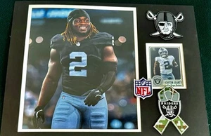 ASHTON JEANTY RAIDERS 8x10 PIC, CARD, 11x14MAT, TEAM LOGO,NFL& MILITARY PATCHES - Picture 1 of 4