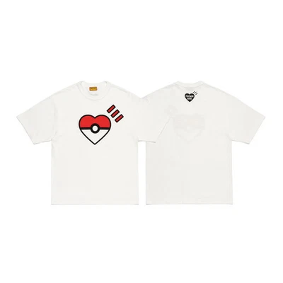 HUMAN MADE x Pokemon Made Graphic T-Shirt WHITE Monster Ball WHITE MADE IN JAPAN - Image 1 of 4