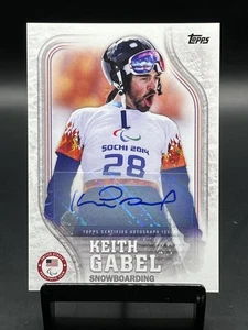 2018 Topps US Olympic & Paralympic Team and Hopefuls Keith Gabel Auto /60 - Picture 1 of 2