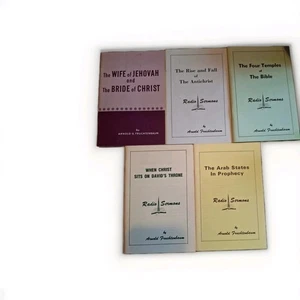 Lot of 5 Vintage Paperback Booklets By Arnold Fruchtenbaum Radio Sermons - Foto 1 di 5