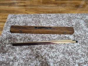 Askrod stecca da biliardo in custodia di legno - stecca inglese 2 pezzi vintage. Leggi bene  - Foto 1 di 8