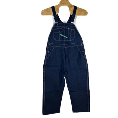 NWT Key Bib Overalls Men’s 40x29 Blue Denim Zipper Fly Carpenter Hammer Farmer - Image 1 of 4
