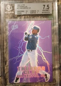 Ken Griffey Jr. - 1996 Fleer Ultra-Thunder Clap #11 -😎 Iconic Insert😎 -BGS 7.5 - Bild 1 von 4