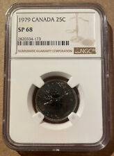 1979 CANADA 25 CENTS NGC SP 68 - ONLY 10 in Higher Grades! Specimen Strike!