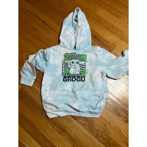 Star Wars Grogu Hoodie Pullover Tie Dye Graphic Print  Kids Size Small - Picture 1 of 5