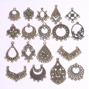 10pcs Antique Bronze Metal Chandelier Pendants Connectors Bails For DIY Earrings - Picture 1 of 23
