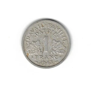 France, 1943, Franc WW2 Coin, 107954 - Picture 1 of 2