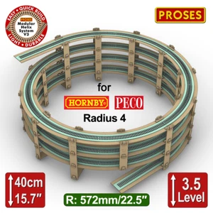 PROSES LUZ DE UNA SOLA PISTA Y HELIX fuerte para HORNBY, PECO Radio 4 (3,5 NIVELES) - Imagen 1 de 5