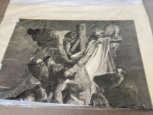 Original Illustrierte Jesus Christus am Kreuz um 1877 The London News Ephemera 5von85 - Bild 1 von 12