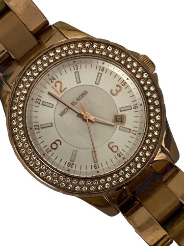 Orologio da donna Michael Kors MK5403 quarzo tutto acciaio S WR10ATM lunetta accento cristallo