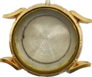 Vintage Elgin Sunray Bottle Cap Men's Wristwatch Case for 643 10k RGP USA - Picture 1 of 4