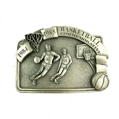 1984 1985 Basketball Commemorative 3D Metal Belt Buckle Arroyo 186/5000 - Image 1 of 4