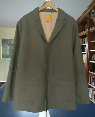 Field & Stream Canvas Cotton Jacket Sz XL Elbow Patch Pockets Blazer Coat NWOT  - Image 1 of 4