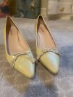 PRADA Buttercup Yellow Bow Pumps Size EU 40 and US 9.5 Pre-Loved