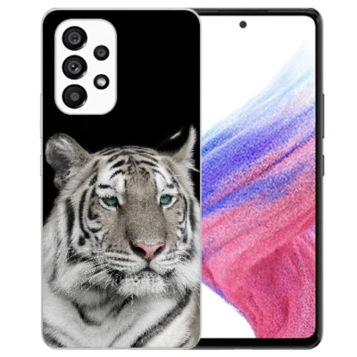 B2CPRINT Schutzhülle Silikon Case TPU Cover eigenes Foto Tiger für Samsung Galaxy A53 5G