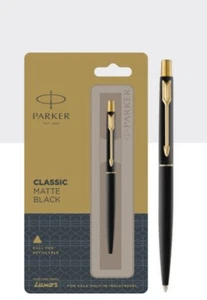 PENNA A SFERA PARKER CLASSIC INCISA PERSONALIZZATA NERO OPACO ORO, - Foto 1 di 2